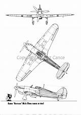 Hawker Hurricane Vokes Hubert Cance sketch template