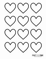 Blank Shapes Sweethearts sketch template