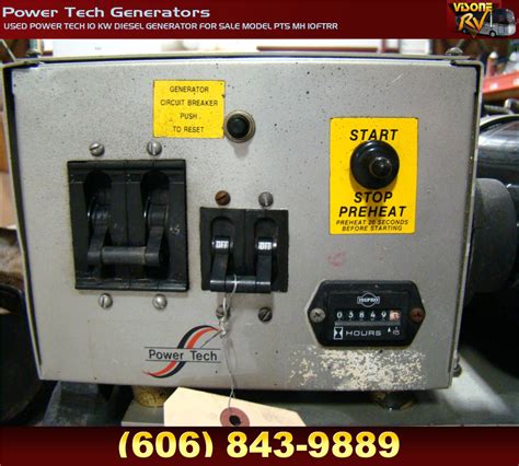 generators  power tech  kw diesel generator  sale model pts mh ftrr power tech