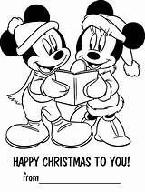 Christmas Disney Coloring Printable Cards Pages Sheets Print Kids Themed Colouring Color Card Children Sheet Printables Size Window Coloriage Mouse sketch template