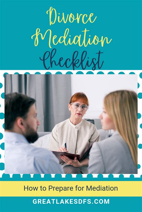 How To Prepare For Mediation Divorce Mediation Checklist Divorce