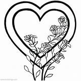 Coloring Pages Heart Valentines Flower Drawing Roses Color Thorn Mom Beautiful Getdrawings Xcolorings 94k Resolution Info Type  Size Jpeg sketch template