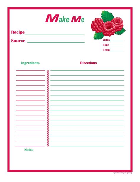 printable recipe book cover template printable word searches