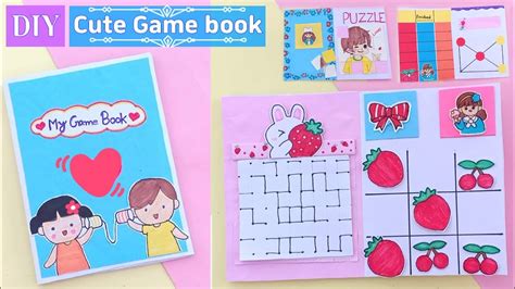 diy cute game book diy paper game book    cute games book
