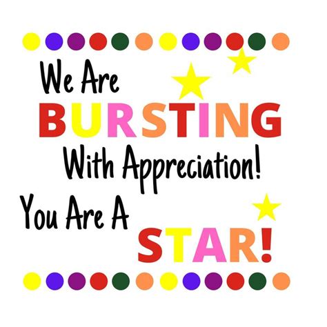 bursting  appreciation    star