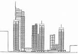 Skyscraper Coloring Buildings Architecture Pages Printable Kb sketch template