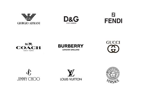 top designer brand logos