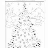 Christmas Dots Connect Printable Coloring Kids Dot Pages Printables Print Activities Printablee Spoonful sketch template