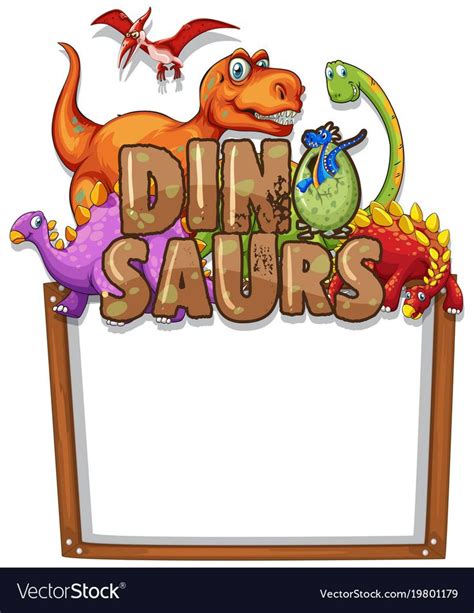 border template   dinosaurs illustration