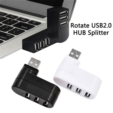 portable mini usb  hub  ports usb hub  mbps high speed slim hub usb splitter  pc