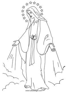 mary queen   crowning coloring page catholic kids catholic