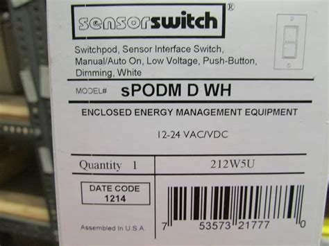 acuity sensorswitch spodm  wh amazoncom