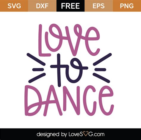 love  dance svg cut file lovesvgcom