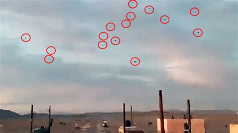 footage shows  swarm   drones  fort irwin