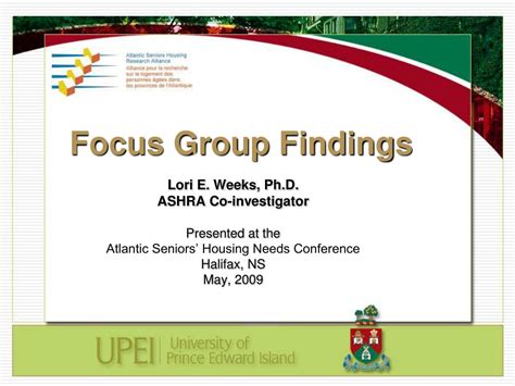 focus group findings powerpoint    id
