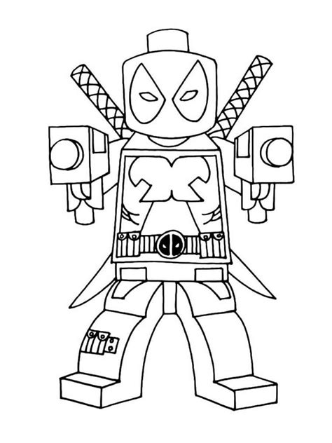 lego deadpool coloring pages