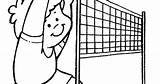Voleibol Volleyball sketch template