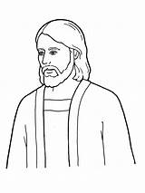 Jesus Lds Christ Clipart Coloring Pages Simple Drawing Sketch Face Pencil Symbols Template Line Primary Clip Drawings Christian Nursery Print sketch template