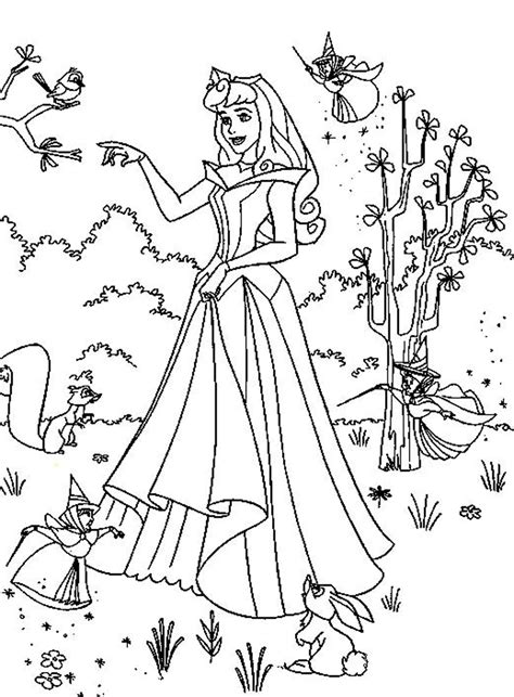 princess coloring page printable