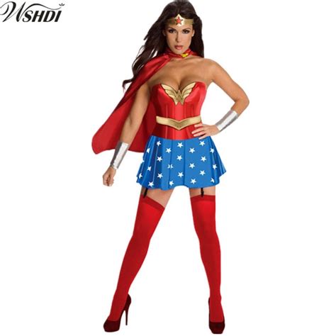2018 new halloween costumes sexy women cosplay superwoman costumes super girl ladies wonder