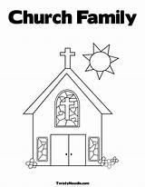 Church Coloring Pages Family Drawing Activity Simple Elevator Truth Belt Preschool Printable Color Template Fear Advent Alphabet Getcolorings Colouring Getdrawings sketch template