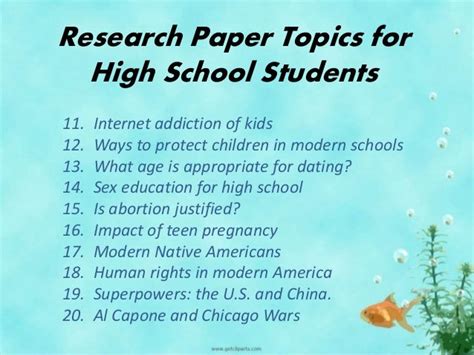 research paper examples high school