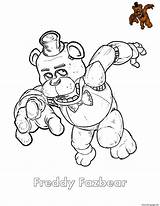 Coloring Fazbear Fnaf Freddy Pages Printable Color Print Book sketch template