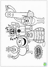 Gabba Yo Coloring Pages Dinokids Printables Lance Dj Printable Books Library Clipart Popular Close sketch template