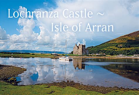 photographic magnet lochranza castle isle  arran pack   island blue