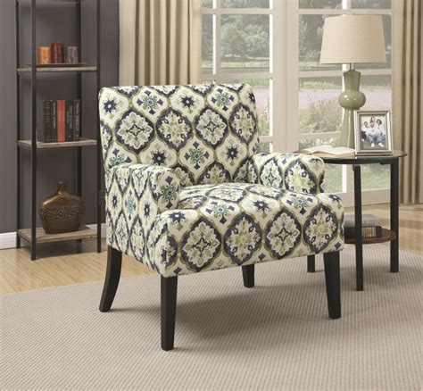 accent chair set    printed fabric  coaster