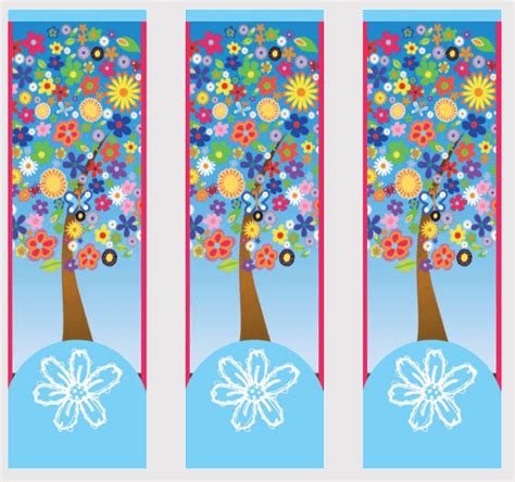 two sided bookmark template arts arts