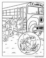 Bus Safety School Coloring Pages Getcolorings Printable Getdrawings Color sketch template