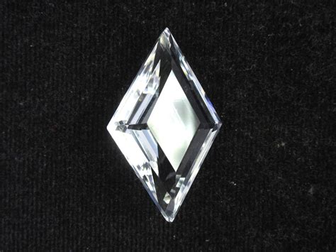 rhombus shape faceted cut gemstone natural crystal quartz etsy