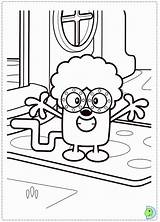 Wow Coloring Pages Dinokids Wubbzy Popular Close sketch template
