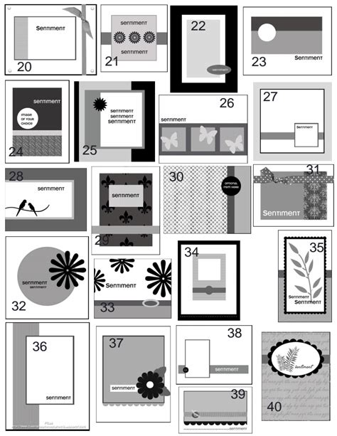 cas fltpdf card sketches templates card layout greeting card sketches