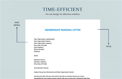 membership renewal letter   word google docs apple