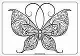 Mandala Coloring Butterfly Pages Printable Pdf Whatsapp Tweet Email sketch template