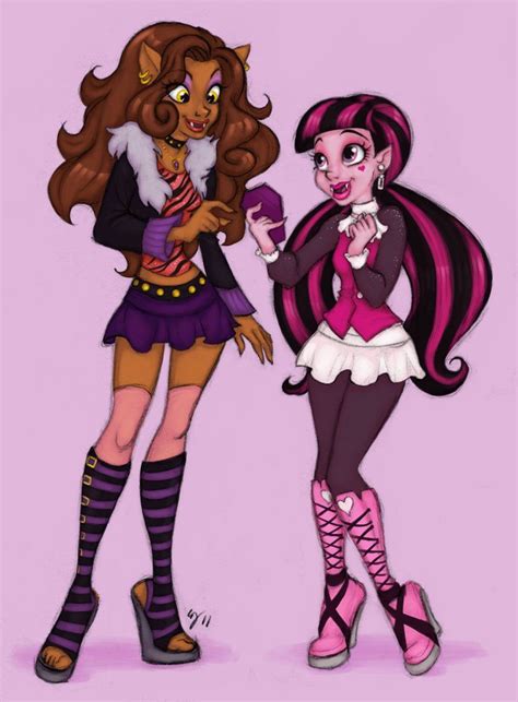 ghoulfriends clawdeen y draculaura tell me lies