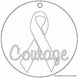 Breast Cancer Coloring Awareness Getdrawings Ribbon sketch template