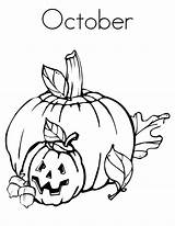 October Coloring Pages Kids sketch template