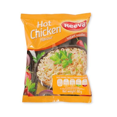 reeva hot chicken flavour noodles  poundstretcher