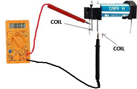 test  coil   relay