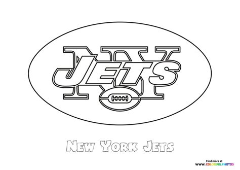 york jets nfl logo coloring pages  kids