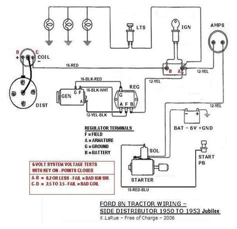 ford   volt conversion front mount distributor wiring diagrams meaning justin wiring