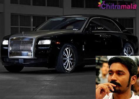 dhanush bought  costly rolls royce car