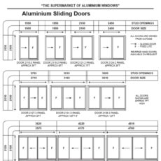standard sizes ez windows aluminium windows  doors