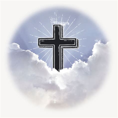 christian cross sticker aesthetic sky premium psd rawpixel