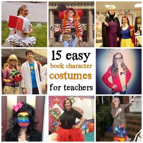easy book character halloween costumes  teachers world book day