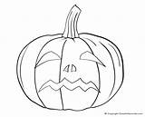 Pumpkin Face Faces Coloring Halloween Easy Pages Drawing Gourd Silly Printable Creepy Colouring Scary Draw Blank Drawings Pumpkins Color Getdrawings sketch template