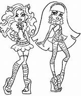 Monster High Wishes Pages Coloring Printable Getcolorings sketch template